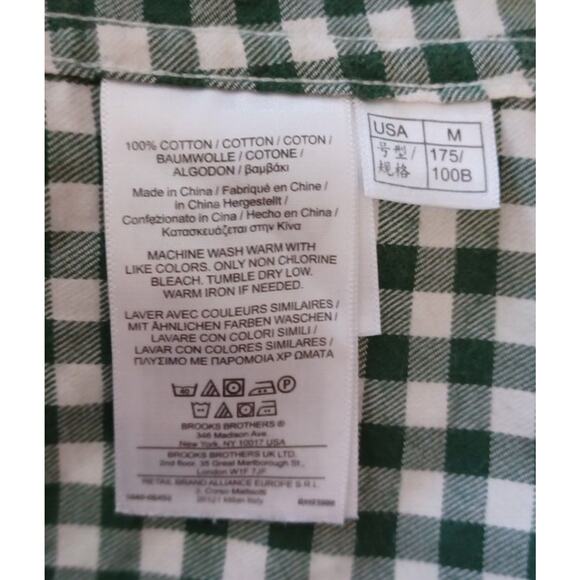 Brooks Brothers The Original Polo Shirt Button Long Sleeve 100% Cotton Men's Med - Picture 5 of 5